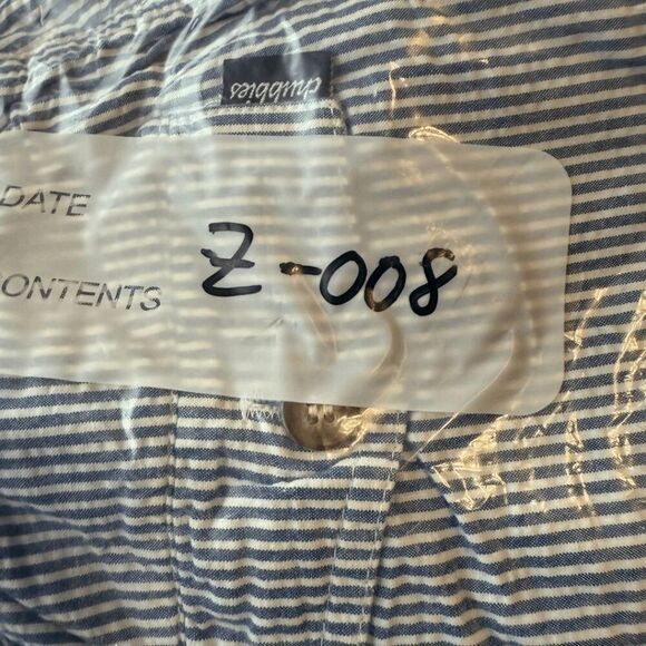 Chubbies Men's Striped Chambray Elastic Waist Chino Shorts Blue White Medium - Picture 8 of 8